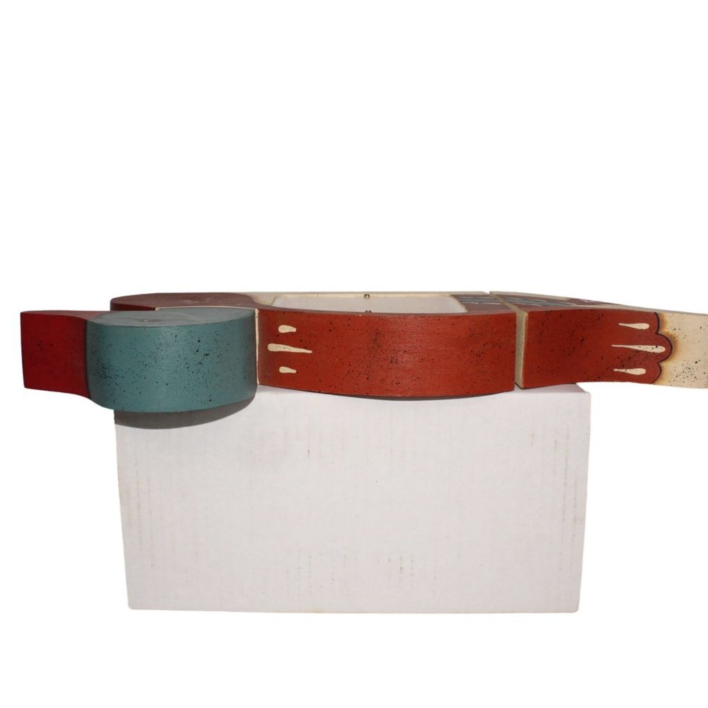 Vintage Handmade Hand Painted Mallard Duck Clear Sides Coin Money Piggy Bank - Picture 9 of 11